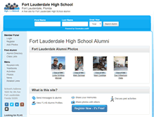 Tablet Screenshot of fortlauderdalehighschool.org